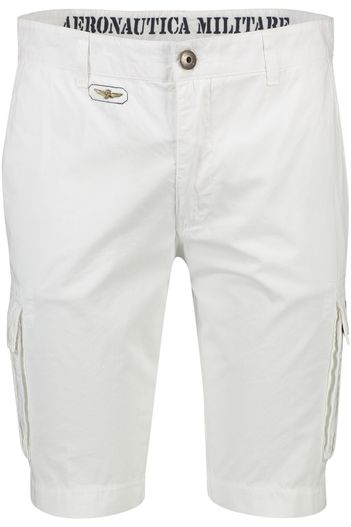 Aeronautica Militare Aeronautica Militare bermuda wit katoen opdruk zakken
