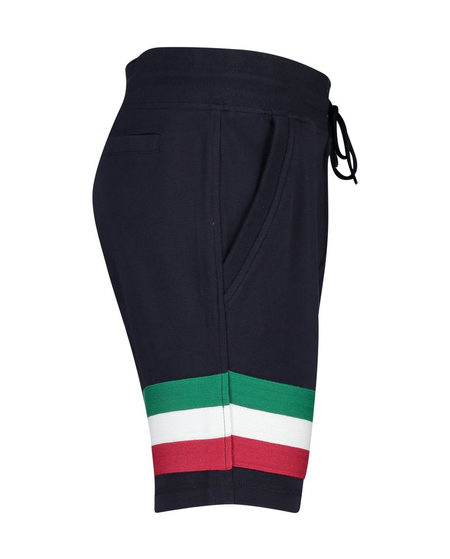 Aeronautica Militare bermuda donkerblauw print katoen