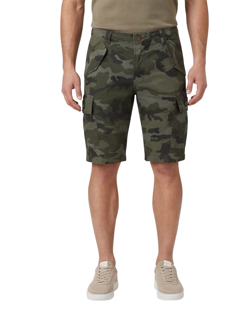 Aeronautica Militare korte broek donkergroen geprint