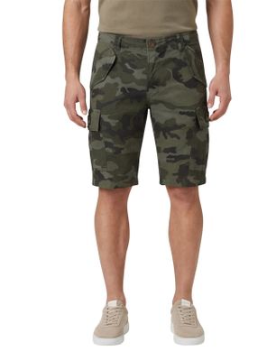 Aeronautica Militare Aeronautica Militare korte broek donkergroene legerprint katoen Comfort Fit