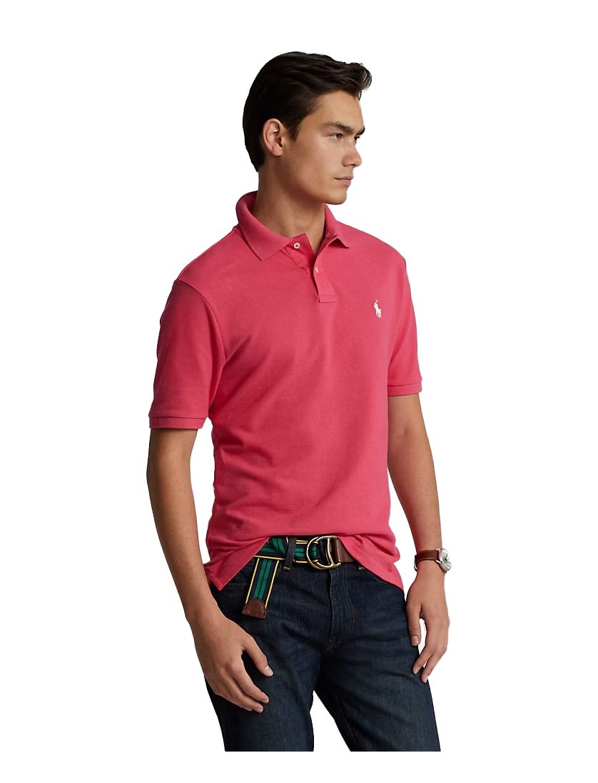 poloshirt korte mouw Polo Ralph Lauren Slim Fit roze