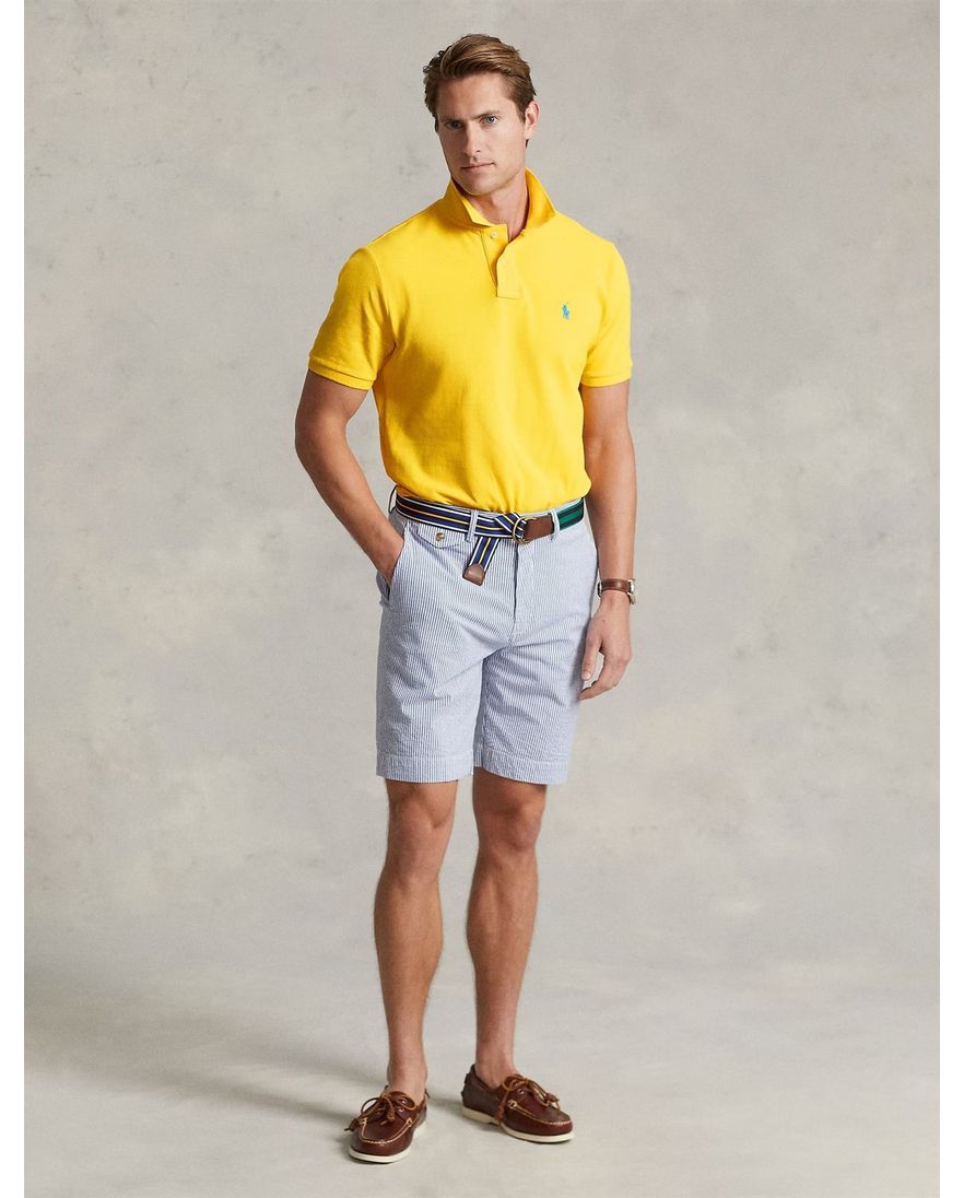 Polo Ralph Lauren polo slim fit effe geel katoen