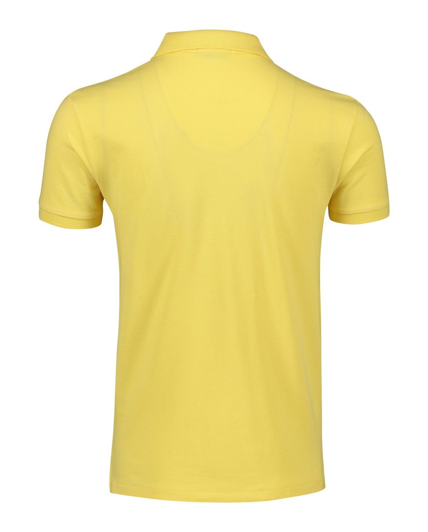 Polo Ralph Lauren polo slim fit effe geel katoen