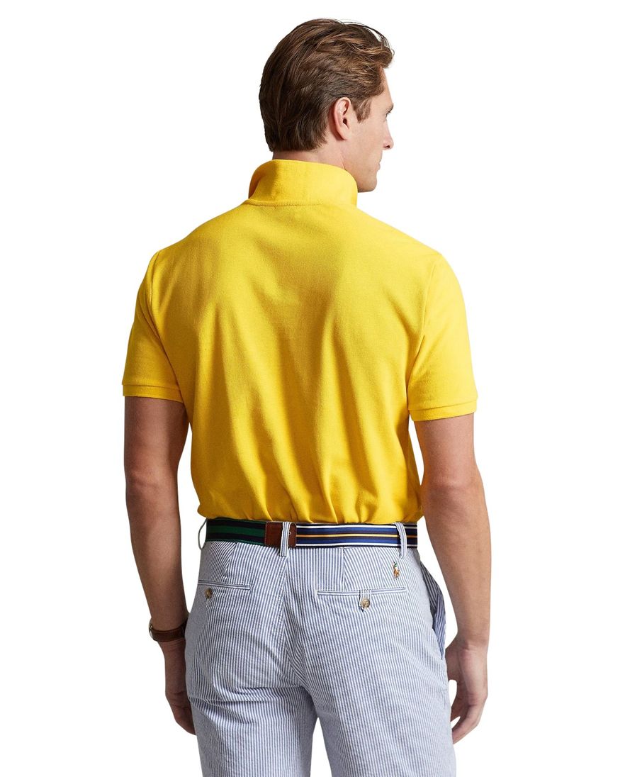 Polo Ralph Lauren polo slim fit effe geel katoen