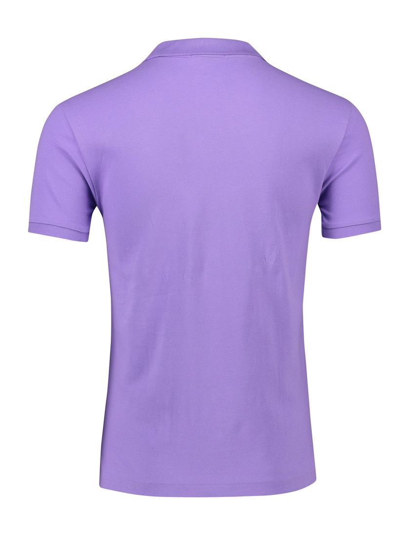 Polo Ralph Lauren trendy polo Slim Fit paars effen katoen