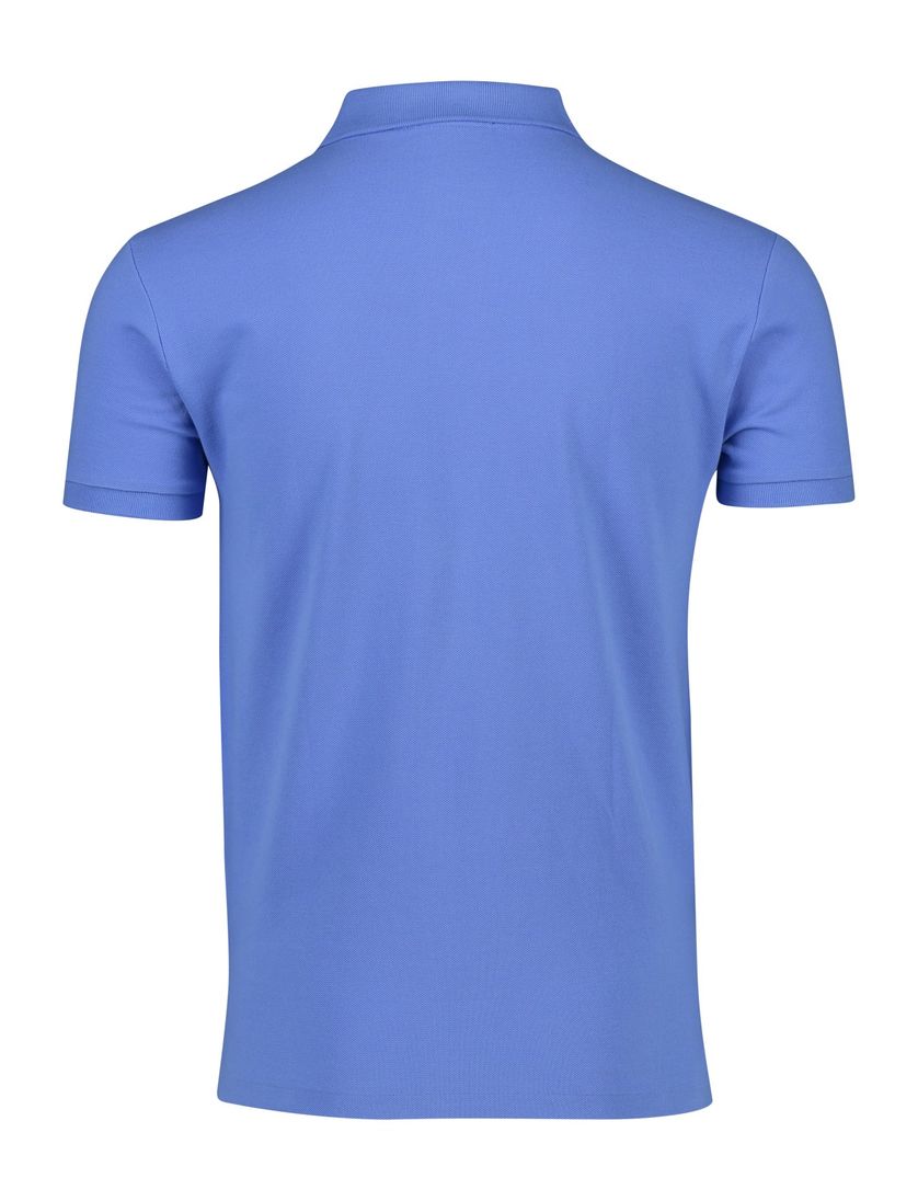 Polo Ralph Lauren polo Slim Fit slim fit lichtblauw effen donkerblauw logo katoen