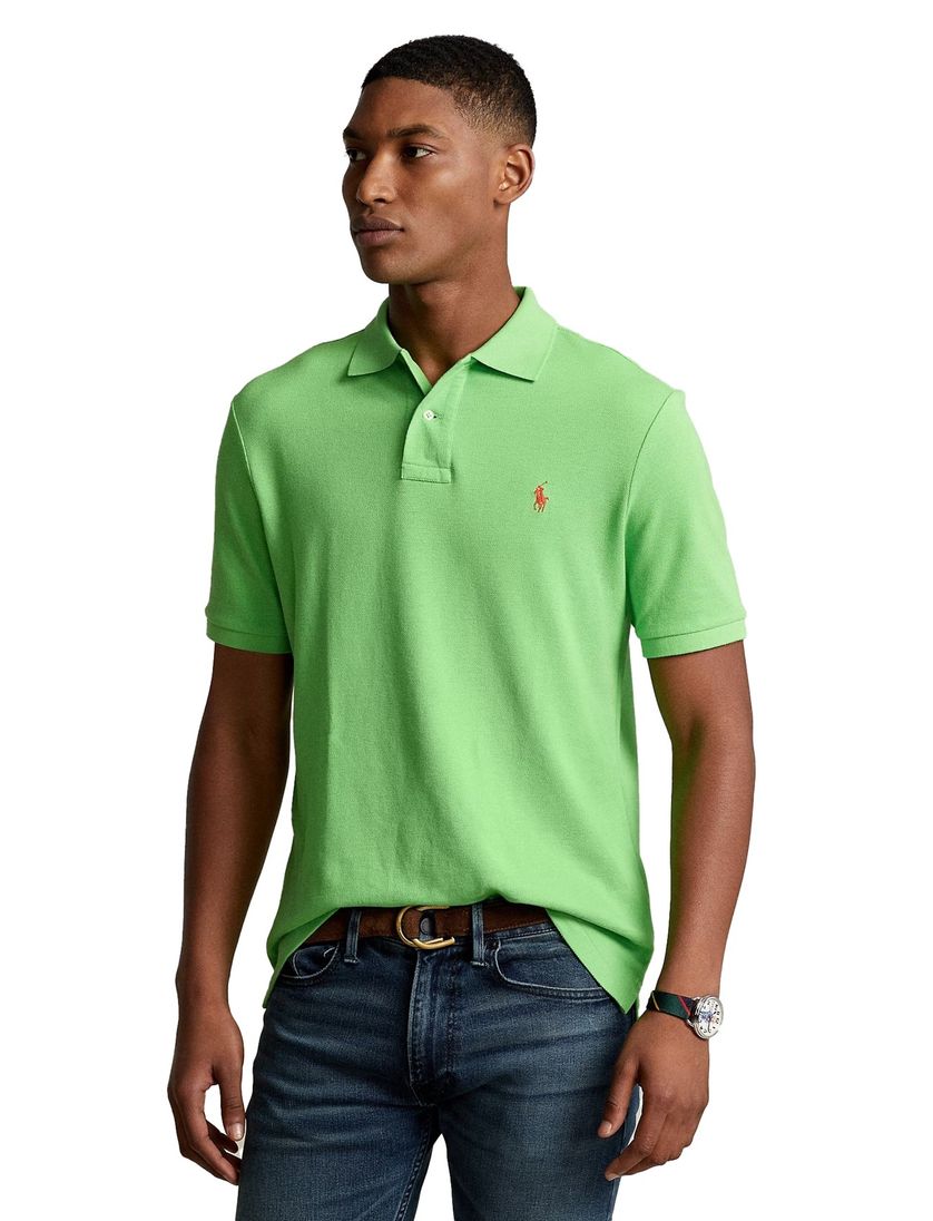 Polo Ralph Lauren polo Slim Fit slim fit gifgroen effen katoen