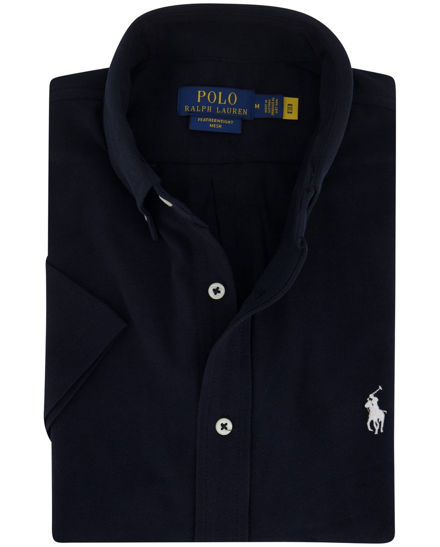 Polo Ralph Lauren overhemd normale fit donkerblauw effen