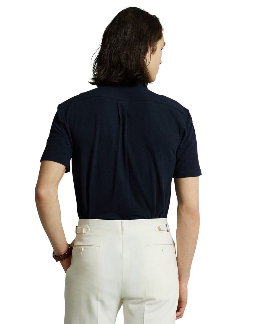 Polo Ralph Lauren overhemd normale fit donkerblauw effen