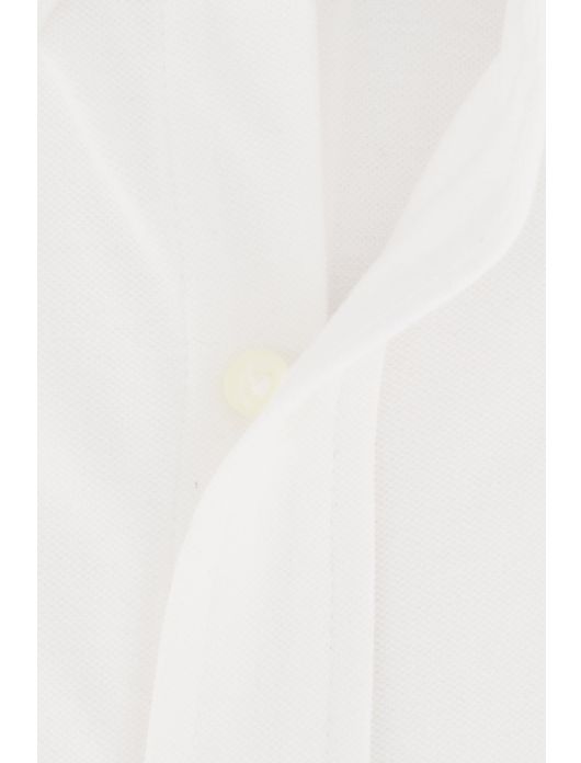 casual overhemd korte mouw Polo Ralph Lauren wit effen katoen normale fit