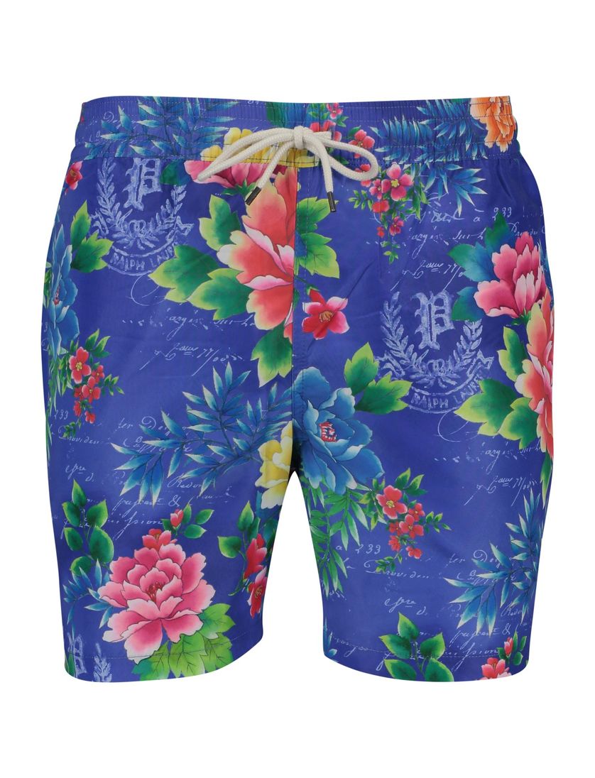 Polo Ralph Lauren zwemshort multicolor bloemen met touwsluiting