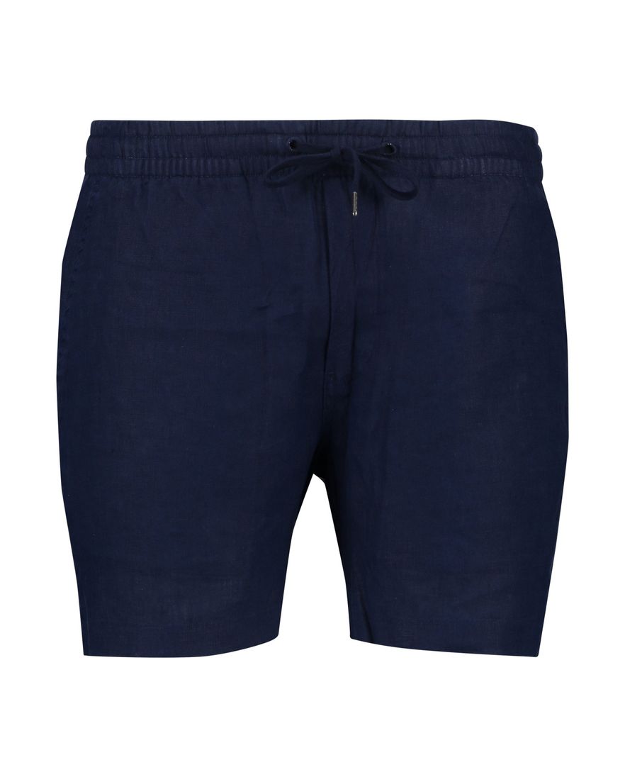 Polo Ralph Lauren bermuda donkerblauw classic fit linnen