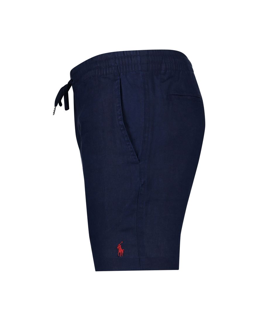 Polo Ralph Lauren bermuda donkerblauw classic fit linnen