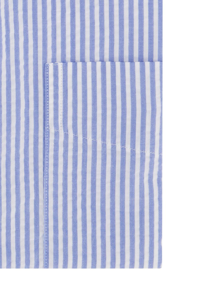 Polo Ralph Lauren casual overhemd korte mouw blauw gestreept