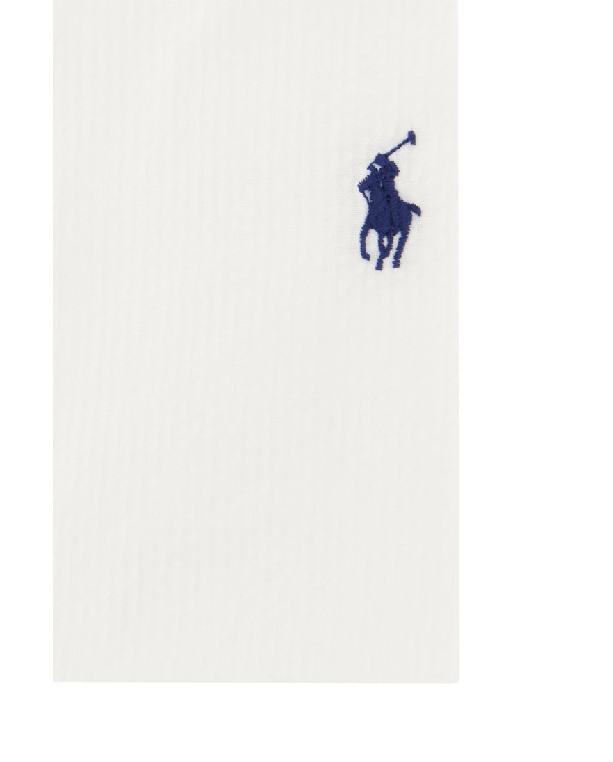 Polo Ralph Lauren overhemd korte mouw normale fit wit effen katoen
