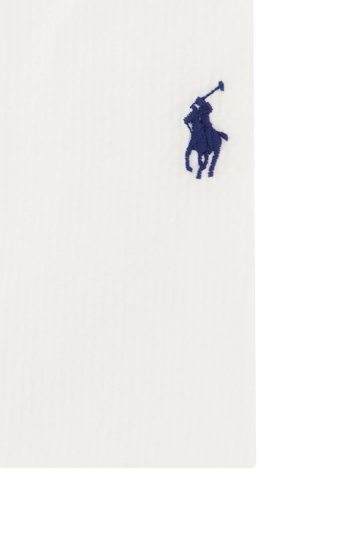 Polo Ralph Lauren overhemd korte mouw normale fit wit effen katoen