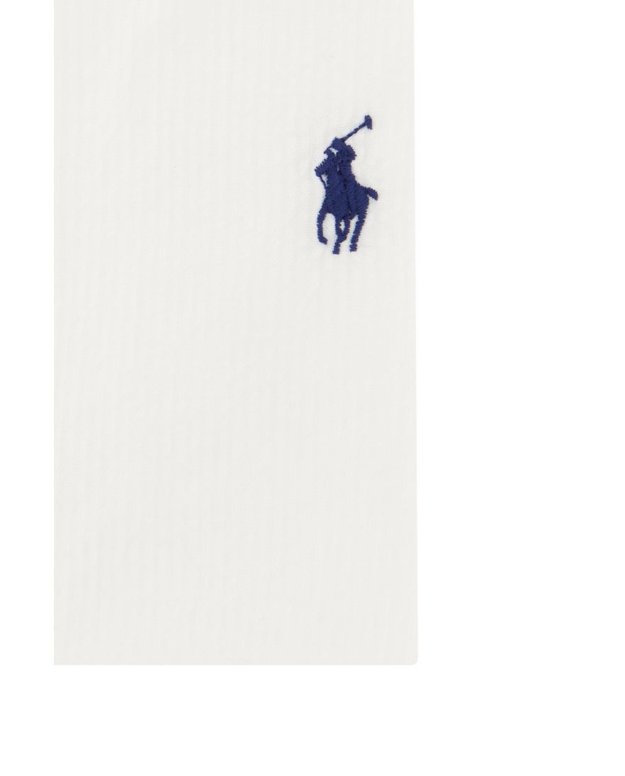 Polo Ralph Lauren overhemd korte mouw normale fit wit effen katoen