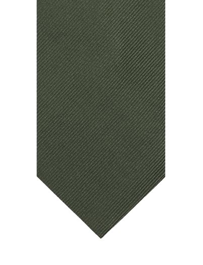 Profuomo Profuomo stropdas groen effen 100% zijde