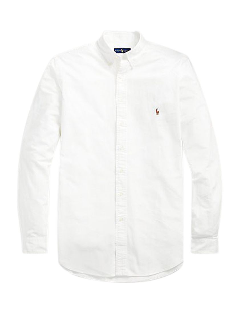 Polo Ralph Lauren Big & Tall overhemd normale fit wit effen 100% katoen