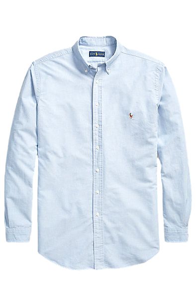 Polo Ralph Lauren Big & Tall overhemd normale fit lichtblauw