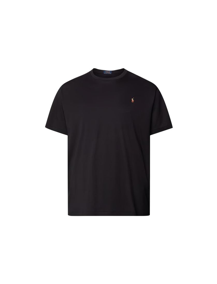 Big & Tall Polo Ralph Lauren t-shirt zwart uni