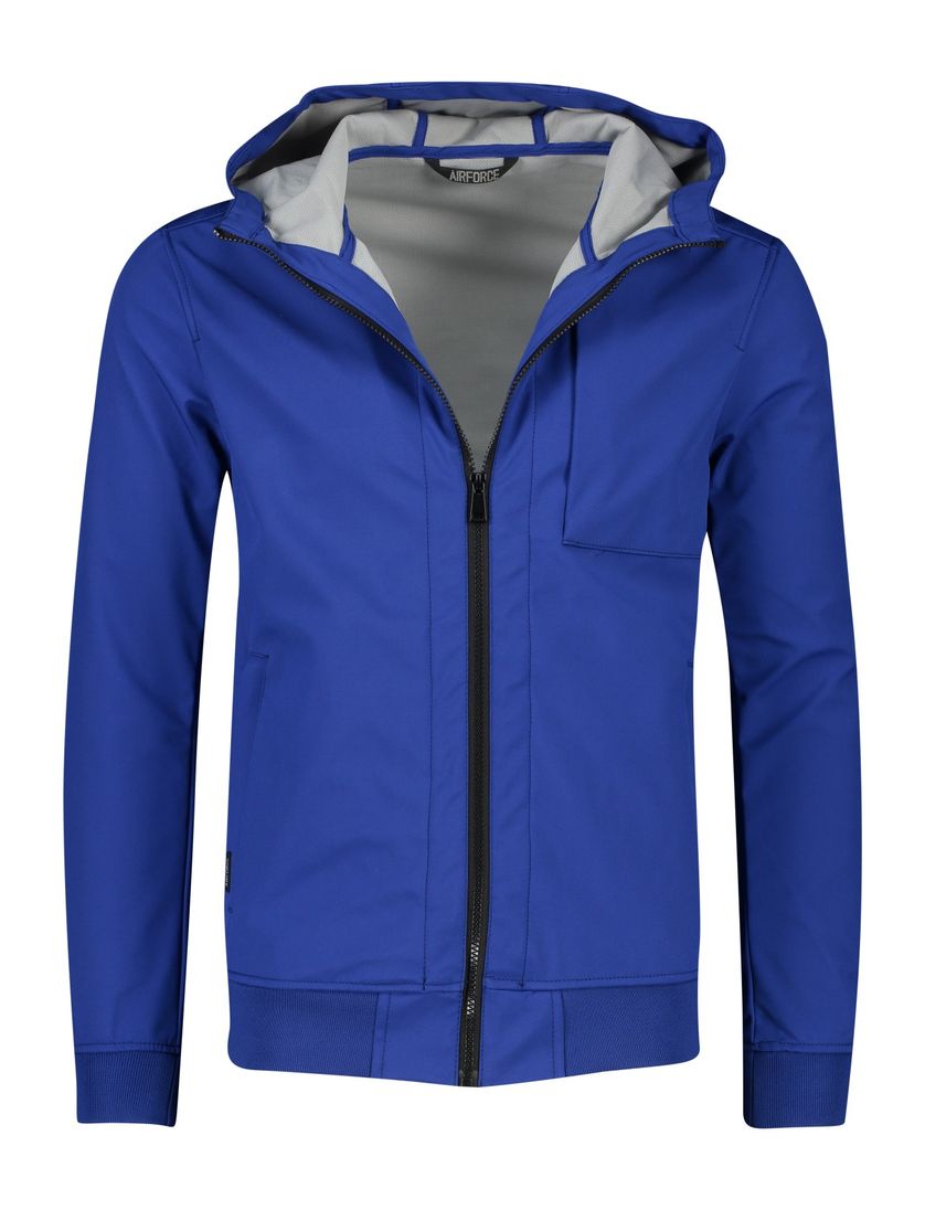 Airforce zomerjas blauw normale fit uni rits