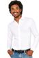 Wit Desoto business overhemd effen katoen slim fit