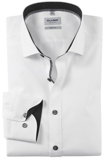Olymp Olymp overhemd wit effen
