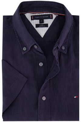Tommy Hilfiger Tommy Hilfiger linnen overhemd korte mouw normale fit