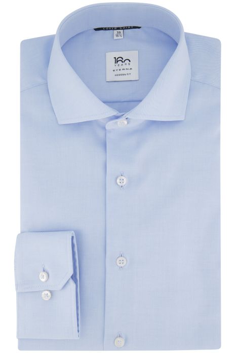Eterna overhemd modern fit normale fit lichtblauw effen