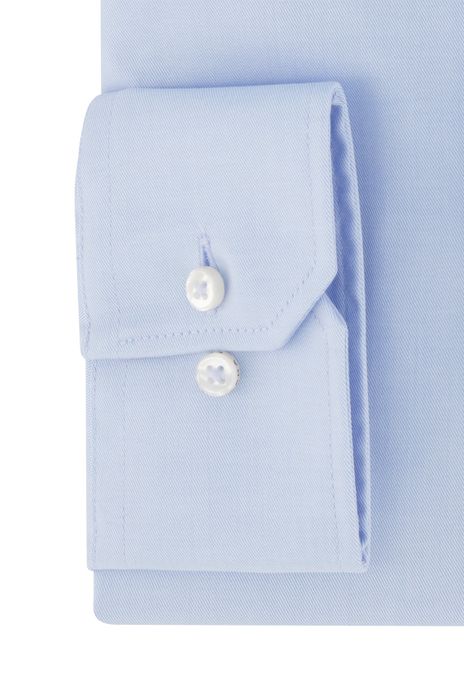 Eterna overhemd modern fit normale fit lichtblauw effen