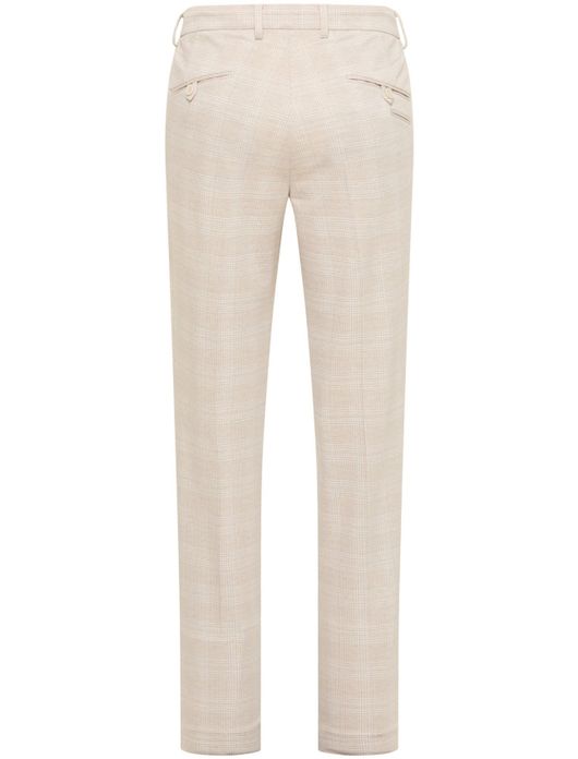 pantalon mix en match Blue Industry beige geruit slim fit