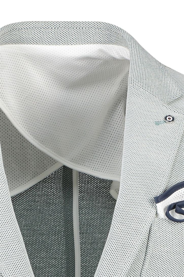 Blue Industry colbert zakken slim fit lichtgroen effen