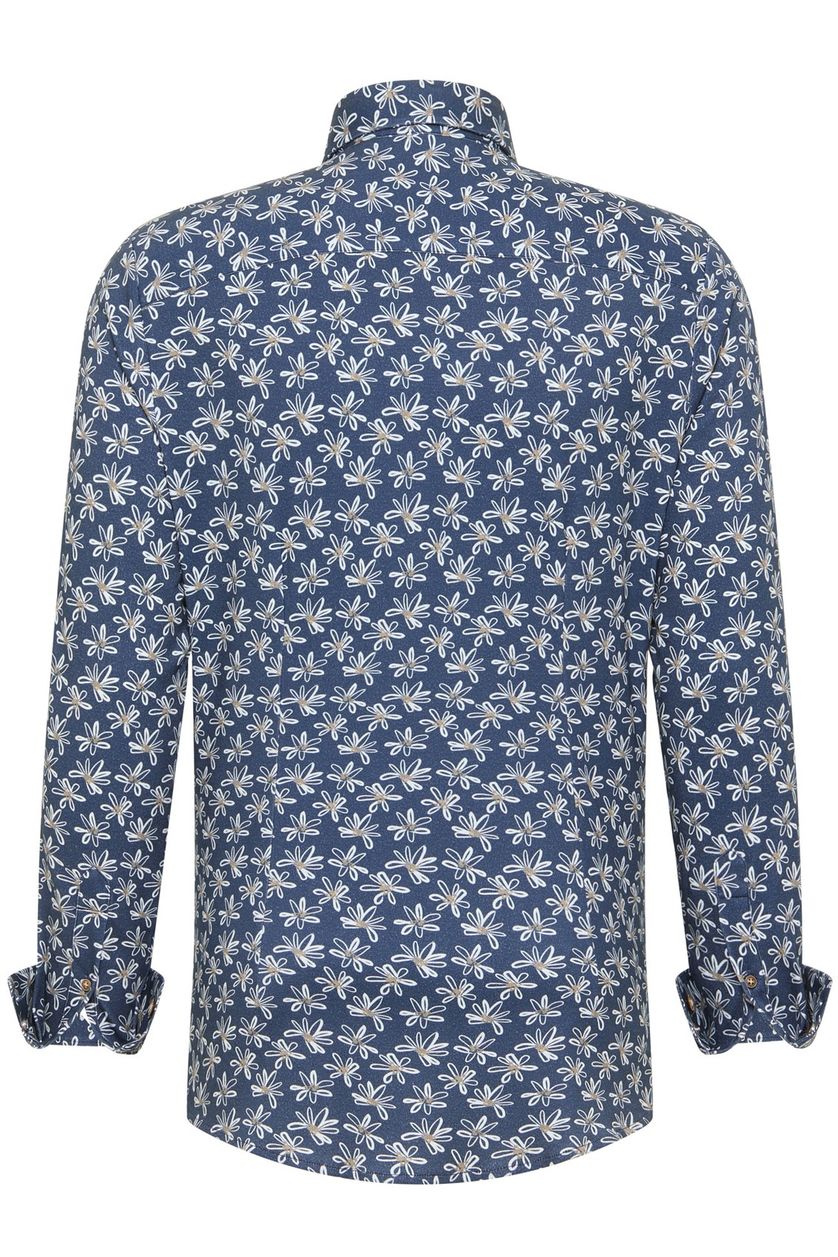 Blue Industry casual overhemd donkerblauw slim fit