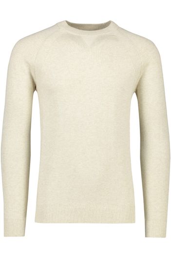 Butcher of Blue Beige Butcher of Blue trui ronde hals effen katoen