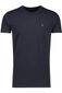 Butcher of Blue t-shirt donkerblauw effen ronde hals