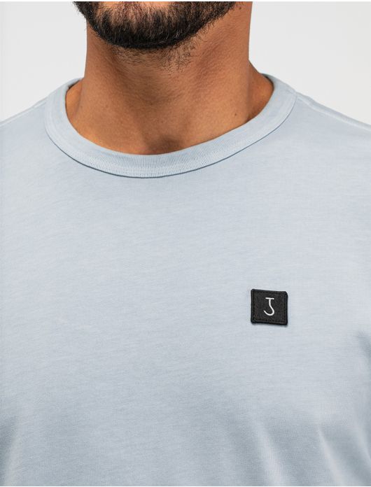 Butcher of blue shirt lichtblauw effen