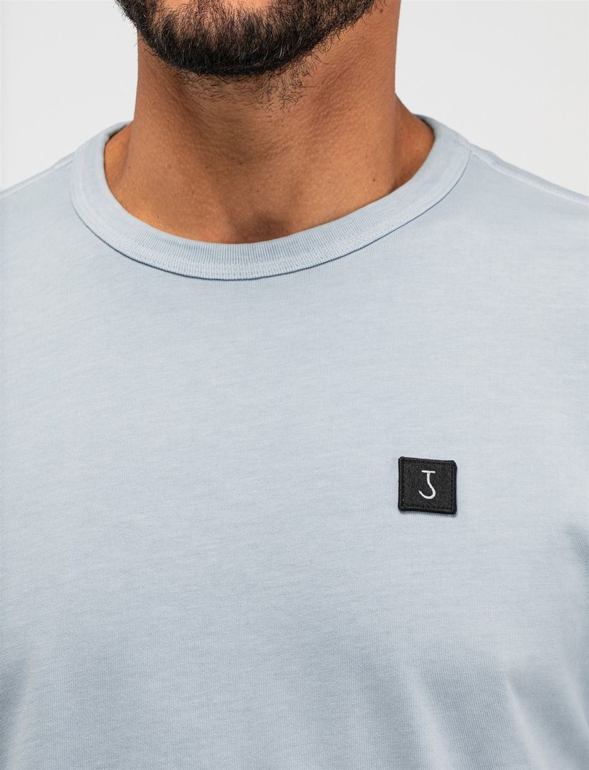 shirt lichtblauw Butcher of blue effen katoen