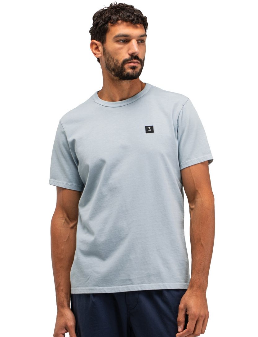 shirt lichtblauw Butcher of blue effen katoen