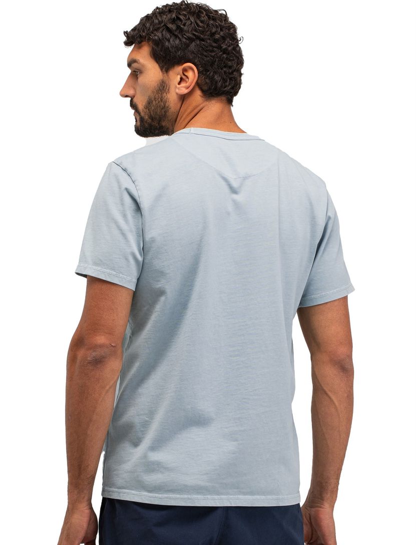 shirt lichtblauw Butcher of blue effen katoen