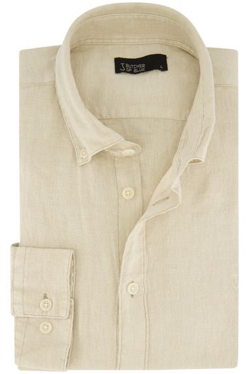 Butcher of Blue Butcher of Blue overhemd beige normale fit
