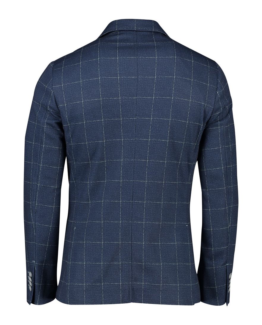 Blue Industry colbert blauw geruit