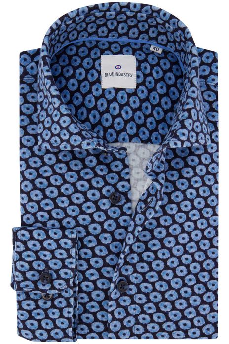 Blue Industry overhemd blauw slim fit lichtblauw
