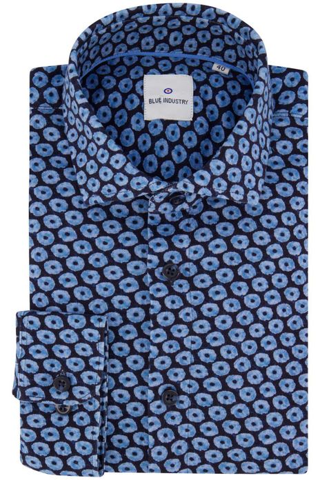 Blue Industry overhemd blauw slim fit lichtblauw