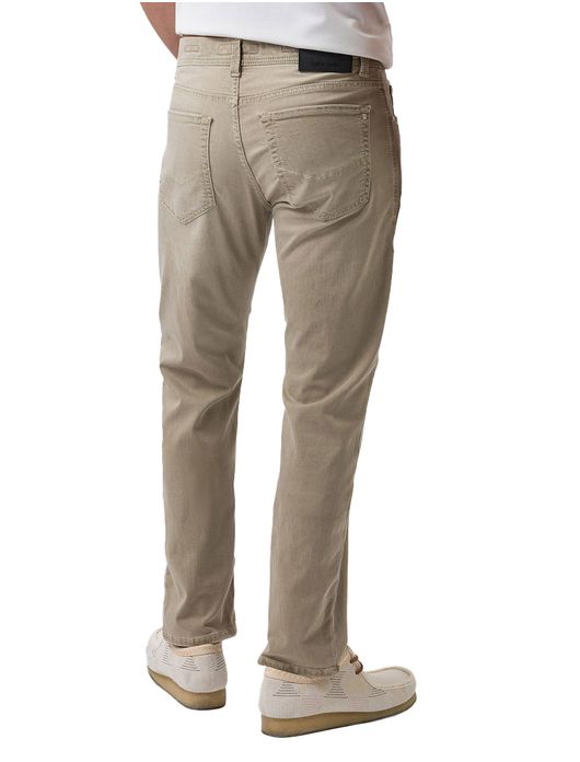 jeans Pierre Cardin bruin effen Lyon