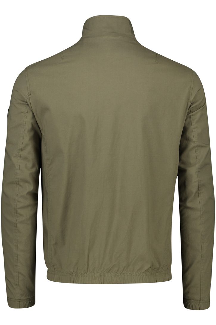 Pierre Cardin tussenjas normale fit katoen khaki effen rits
