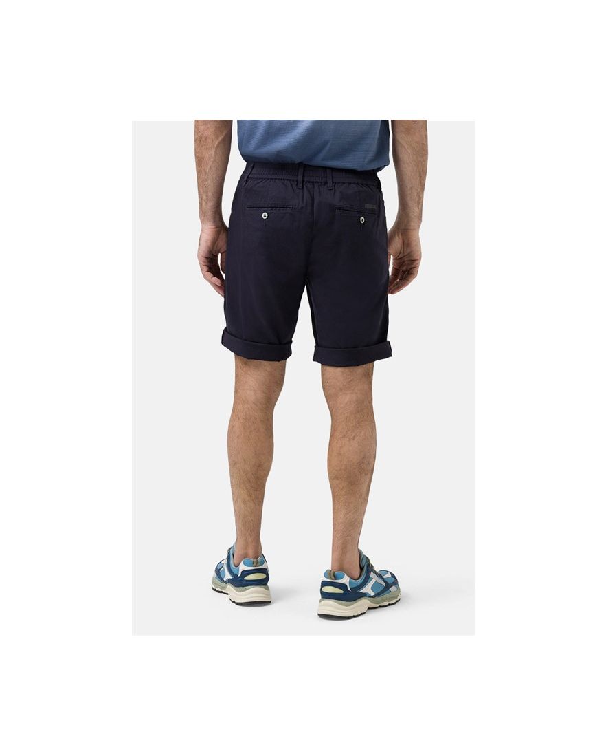 Korte broek Pierre Cardin donkerblauw effen katoen