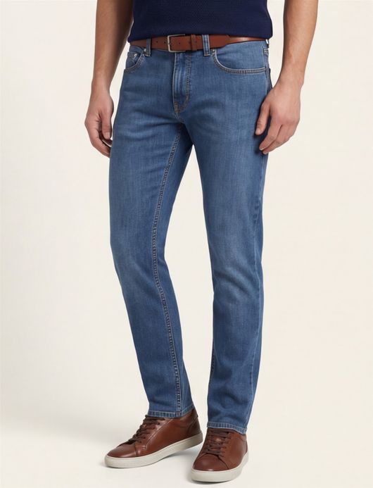 Pierre Cardin Lyon Tapered jeans blauw Futureflex