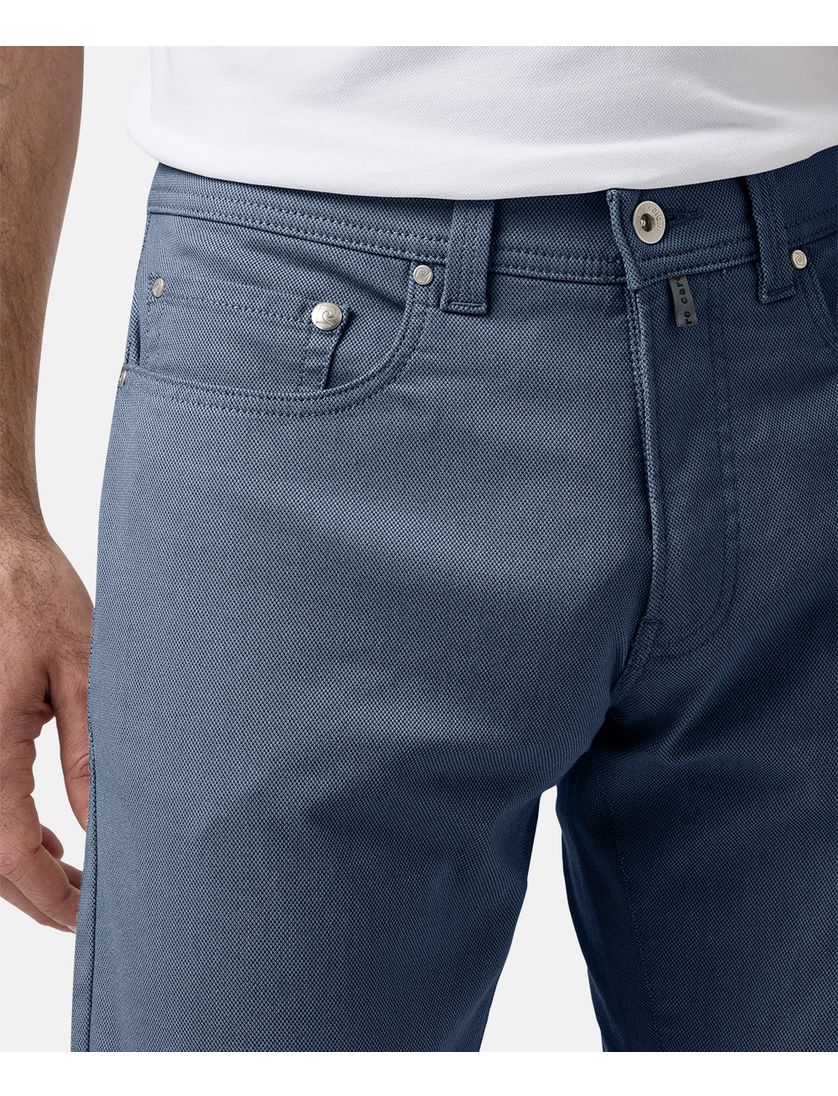 Lyon Tapered Pierre Cardin jeans Future Flex blauw effen