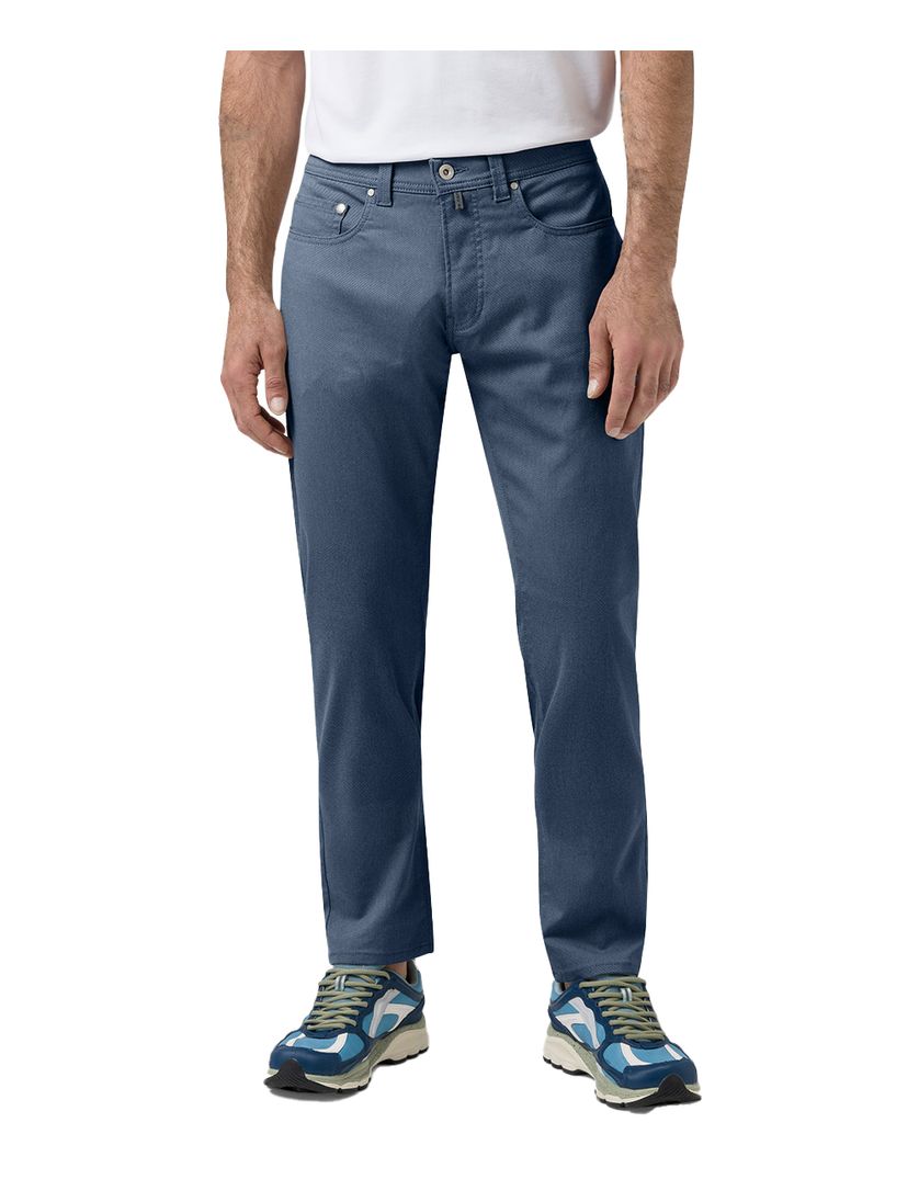 Lyon Tapered Pierre Cardin jeans Future Flex blauw effen